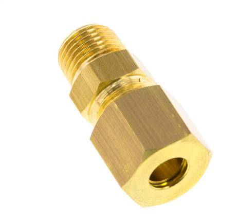 R 1/8'' Außengewinde x 6mm Messing Gerade Klemmverschraubung 150 Bar DIN EN 1254-2 [2 Stück] Bild 4
