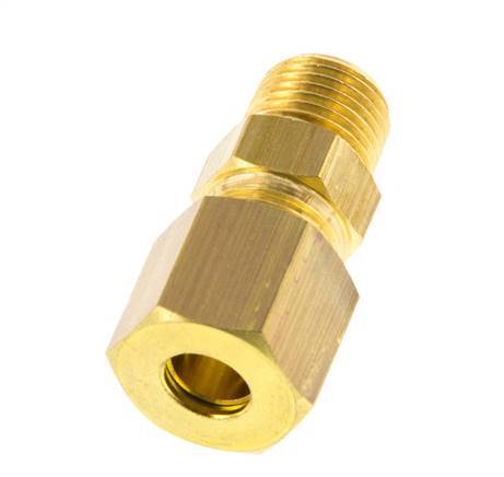 R 1/8'' Außengewinde x 6mm Messing Gerade Klemmverschraubung 150 Bar DIN EN 1254-2 [2 Stück] Bild 5