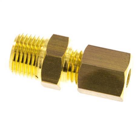R 1/8'' Außengewinde x 4mm Messing Gerade Klemmverschraubung 150 Bar DIN EN 1254-2 [2 Stück] Bild 3