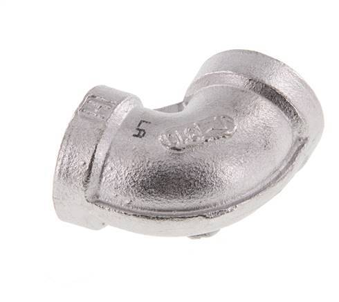 3/8'' NPT Edelstahl 90 Grad Winkelverschraubung 16 bar Bild 2