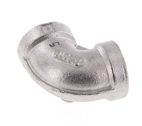 3/8'' NPT Edelstahl 90 Grad Winkelverschraubung 16 bar Bild 3