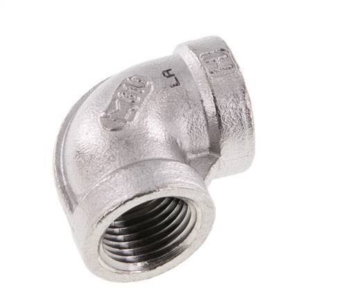 3/8'' NPT Edelstahl 90 Grad Winkelverschraubung 16 bar Bild 5
