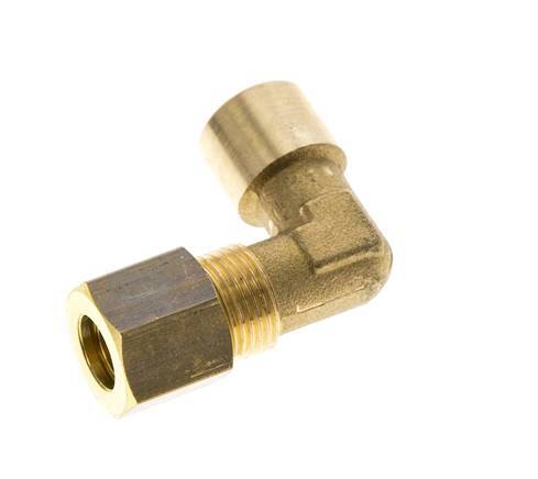 G 1/8'' x 8mm Messing 90 Grad Winkelverschraubung 135 Bar DIN EN 1254-2