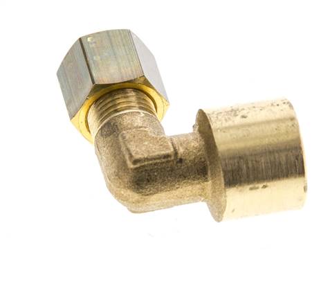 G 1/4'' x 6mm Messing 90 Grad Winkelverschraubung 150 Bar DIN EN 1254-2 Bild 3