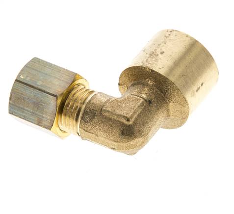 G 1/4'' x 6mm Messing 90 Grad Winkelverschraubung 150 Bar DIN EN 1254-2 Bild 4