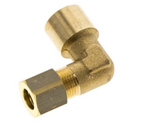 G 1/4'' x 8mm Messing 90 Grad Winkelverschraubung 135 Bar DIN EN 1254-2