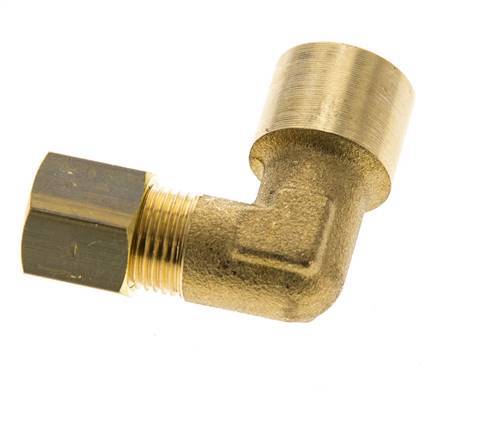 G 1/4'' x 8mm Messing 90 Grad Winkelverschraubung 135 Bar DIN EN 1254-2 Bild 2