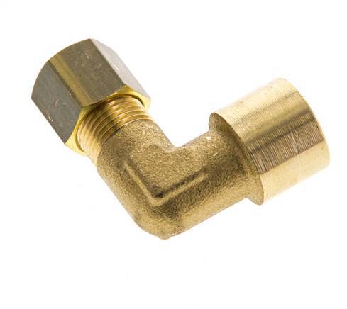 G 1/4'' x 8mm Messing 90 Grad Winkelverschraubung 135 Bar DIN EN 1254-2 Bild 3