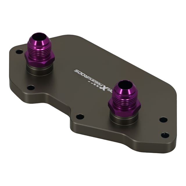 An10 Ölkühler-sandwich For Vag Audi S3 S4 A4l B8 A6 C7 Q7 Eloxiert