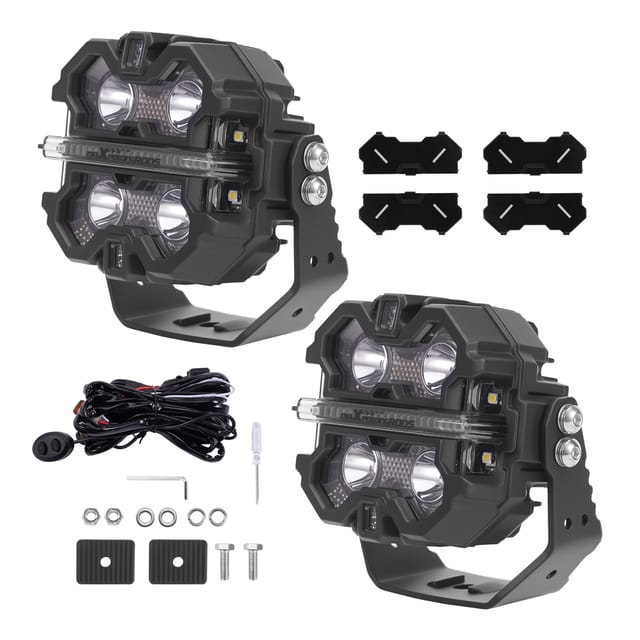 3.5" Led Arbeitsscheinwerfer 160w Drl Spot Beam For Suv Atv Utv 4wd 4x4 Off Road
