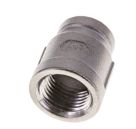 1/2'' NPT x 3/8'' NPT Edelstahl Rundmuffe 16 bar Bild 4