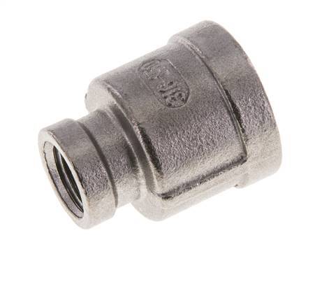 1/2'' NPT x 1/4'' NPT Edelstahl Rundmuffe 16 bar