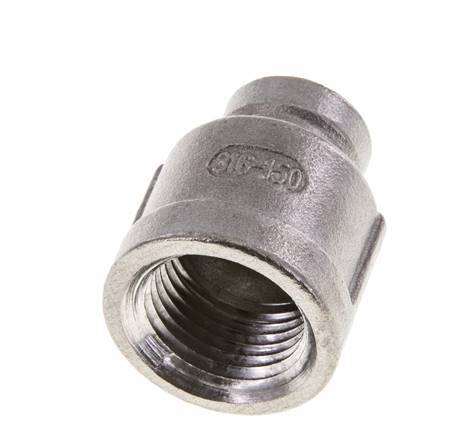 1/2'' NPT x 1/4'' NPT Edelstahl Rundmuffe 16 bar Bild 4