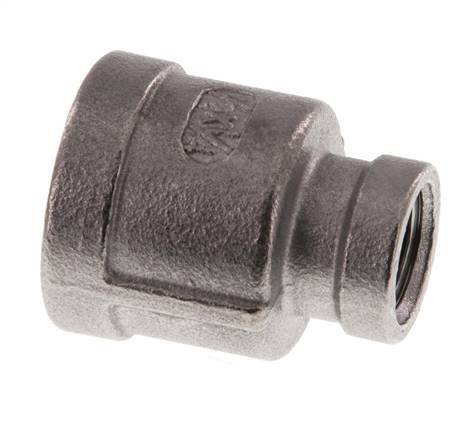 Rp 1/2'' x Rp 1/4'' Edelstahl Rundmuffe 16 Bar Bild 2