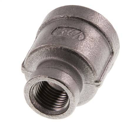 Rp 1/2'' x Rp 1/4'' Edelstahl Rundmuffe 16 Bar Bild 4