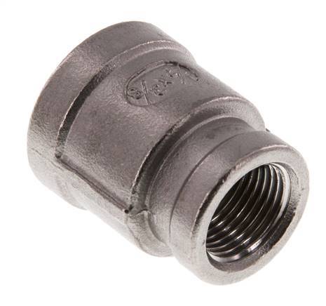 Rp 1/2'' x Rp 3/8'' Edelstahl-Rundbuchse 16 bar Bild 3