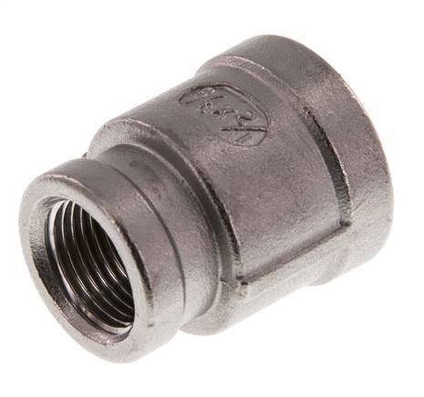 Rp 1/2'' x Rp 3/8'' Edelstahl-Rundbuchse 16 bar Bild 5