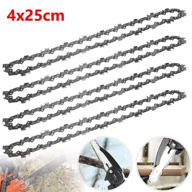 4 X Sägekette 25cm 40tg 3/8 Lp 1,1 Mm Für Dolmar As1925z Makita Duc254z