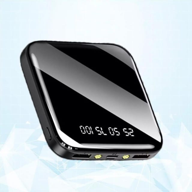 10.000 Mah Powerbank, Tragbarer Schnelllader Mit 2 Usb-anschlüssen