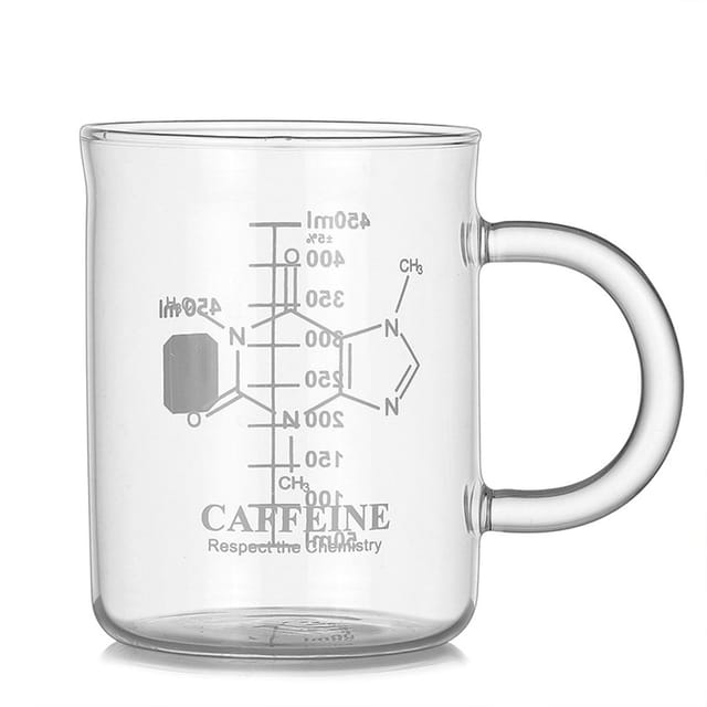 1 Stück Kaffeetasse Aus Borosilikatglas / Kaffeeteilkanne Mit Skalierung