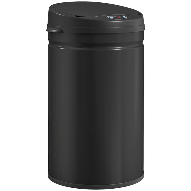 Poubelle De Cuisine Automatique 30 L À Détecteur De Mouvement - Poubelle Inox Soft-close - Argent