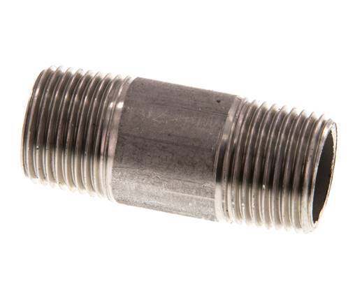 R 3/8'' Edelstahl-Doppel-Rohrnippel 20 bar DIN 2982 - 40mm Bild 3