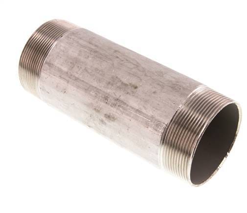 R 2 1/2'' Edelstahl Doppelrohrnippel 20 bar DIN 2982 - 180mm