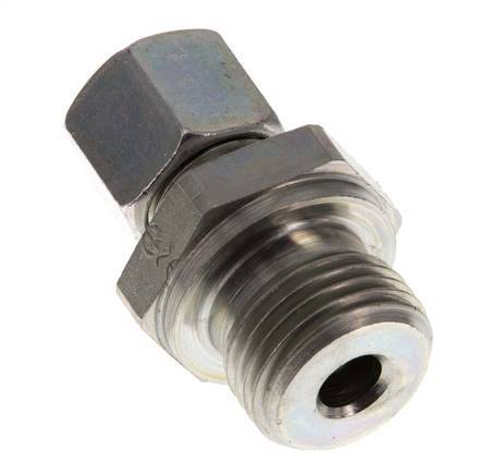 G 1/2'' Außengewinde x 10L Verzinkter Stahl Gerade Schneidring 315 Bar DIN 2353 Bild 3