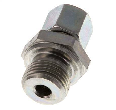 G 1/2'' Außengewinde x 10L Verzinkter Stahl Gerade Schneidring 315 Bar DIN 2353 Bild 4