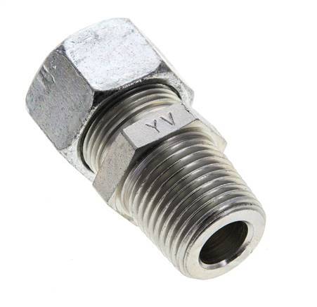 1/2'' NPT Außengewinde x 15L Verzinkter Stahl Gerade Schneidring 315 Bar DIN 2353 Bild 4