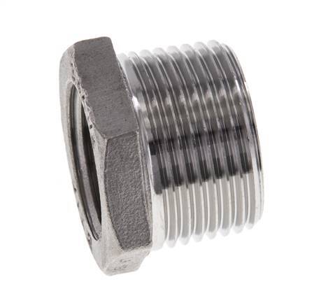 3/4'' NPT x 1/2'' NPT M/F Reduzierring aus Edelstahl 16 bar Bild 4