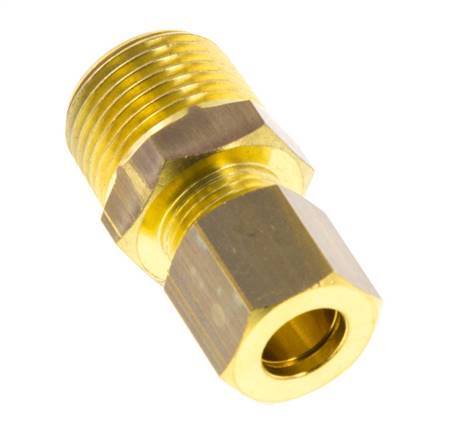 R 3/8'' Außengewinde x 8mm Messing Gerade Klemmverschraubung 135 Bar DIN EN 1254-2 Bild 3