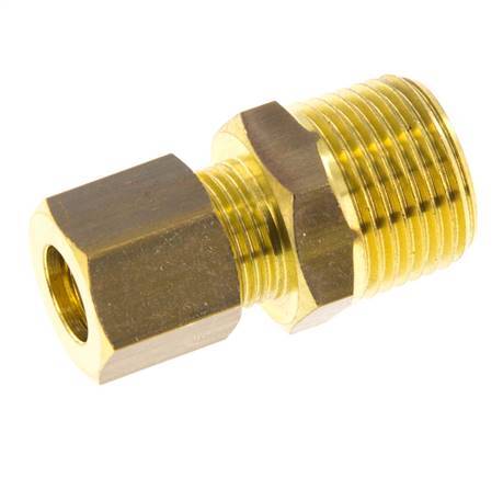 R 3/8'' Außengewinde x 8mm Messing Gerade Klemmverschraubung 135 Bar DIN EN 1254-2 Bild 5