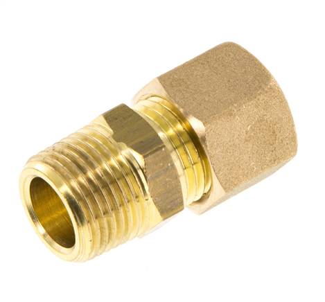 R 3/8'' Außengewinde x 10mm Messing Gerade Klemmverschraubung 95 Bar DIN EN 1254-2 Bild 3