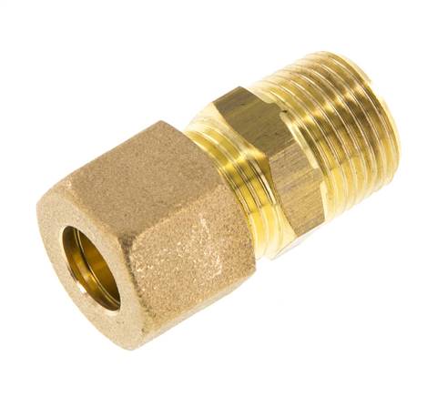 R 3/8'' Außengewinde x 10mm Messing Gerade Klemmverschraubung 95 Bar DIN EN 1254-2 Bild 5