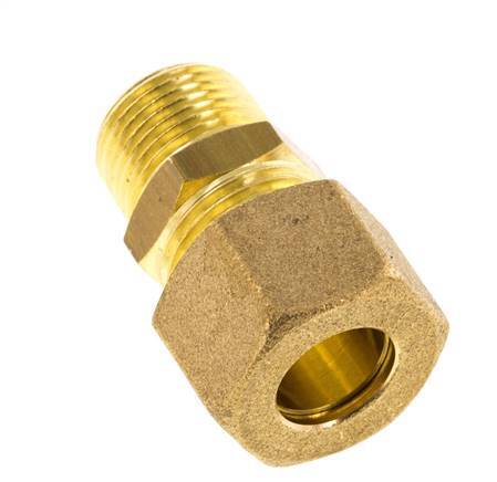 R 3/8'' Außengewinde x 12mm Messing gerade Verschraubung 75 Bar DIN EN 1254-2 Bild 3