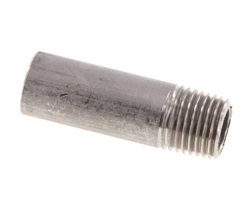 R 1/4'' Außengewinde x 13,5 mm Edelstahl-Rohrnippel mit Anschweißende 20 bar DIN 2982 - 40 mm Bild 3