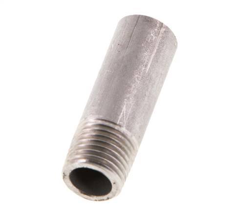 R 1/4'' Außengewinde x 13,5 mm Edelstahl-Rohrnippel mit Anschweißende 20 bar DIN 2982 - 40 mm Bild 5