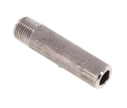 R 1/8'' Außengewinde x 10,2mm Edelstahl-Rohrnippel mit Anschweißende 20 bar DIN 2982 - 40mm