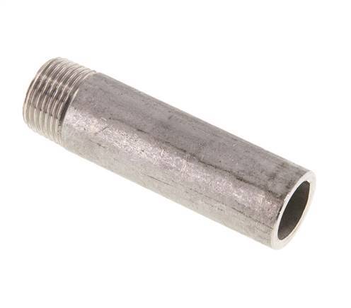 R 3/8'' Außengewinde x 17,2mm Edelstahl-Rohrnippel mit Anschweißende 20 bar DIN 2982 - 60mm