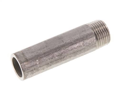 R 3/8'' Außengewinde x 17,2mm Edelstahl-Rohrnippel mit Anschweißende 20 bar DIN 2982 - 60mm Bild 2
