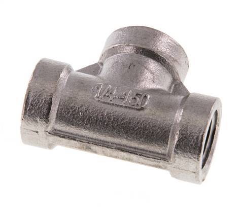 1/4'' NPT Edelstahl-T-Stück 16 bar Bild 2