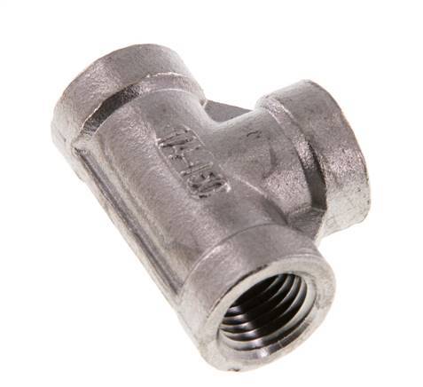 1/4'' NPT Edelstahl-T-Stück 16 bar Bild 3