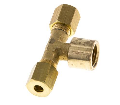 G 1/8'' x 4mm Messing T-Kompressionsverschraubung 150 Bar DIN EN 1254-2 Bild 4