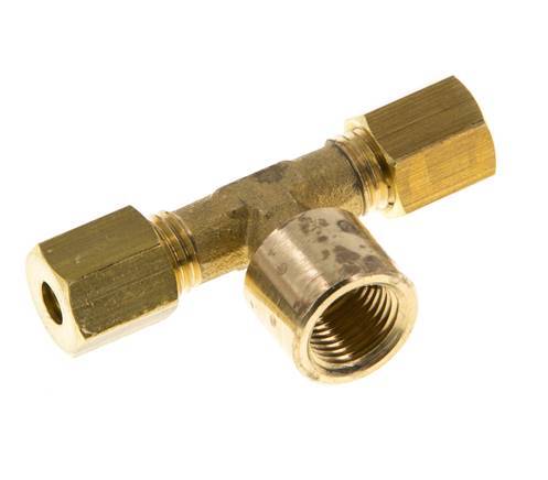 G 1/8'' x 4mm Messing T-Kompressionsverschraubung 150 Bar DIN EN 1254-2 Bild 5