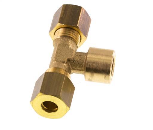 G 1/8'' x 6mm Messing T-Kompressionsverschraubung 150 Bar DIN EN 1254-2 Bild 4