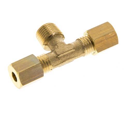 R 1/8'' Männlich X 4mm Messing T-Stück Klemmringverschraubung 150 Bar DIN EN 1254-2