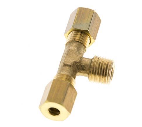 R 1/8'' Männlich X 4mm Messing T-Stück Klemmringverschraubung 150 Bar DIN EN 1254-2 Bild 4