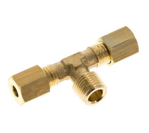 R 1/8'' Männlich X 4mm Messing T-Stück Klemmringverschraubung 150 Bar DIN EN 1254-2 Bild 5
