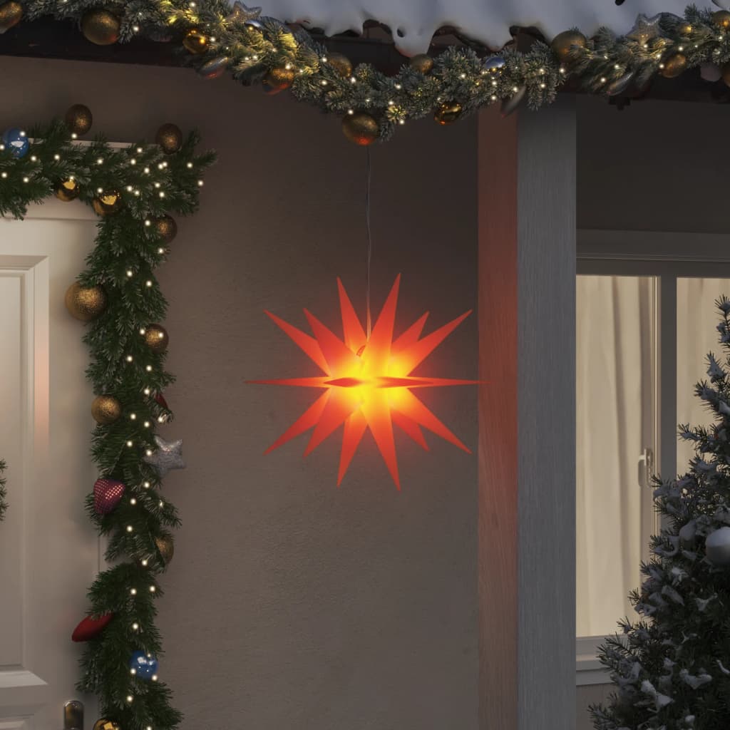 Vidaxl Christmas Light With Led Foldable Red 43 Cm